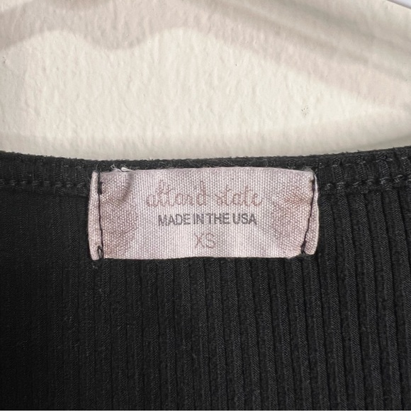 Altar'd State Ribbed Knit Twist Front Bodysuit - Picture 6 of 7